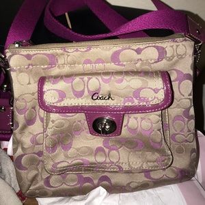 Coach pink crossbody